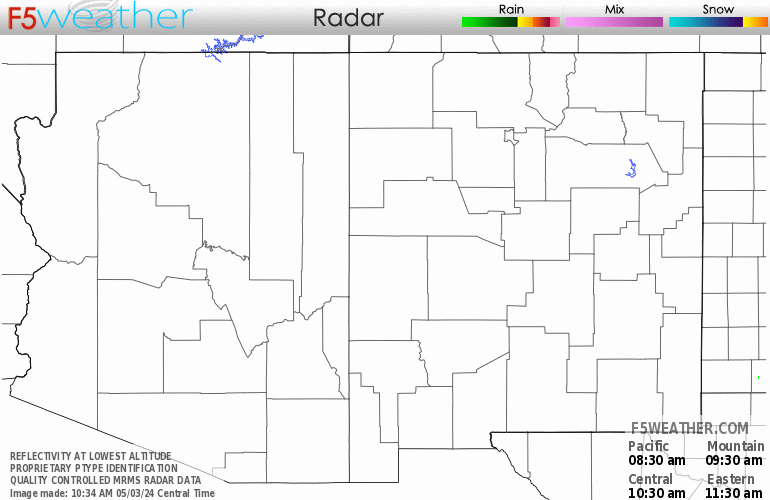 Current radar over El Ancon, New Mexico