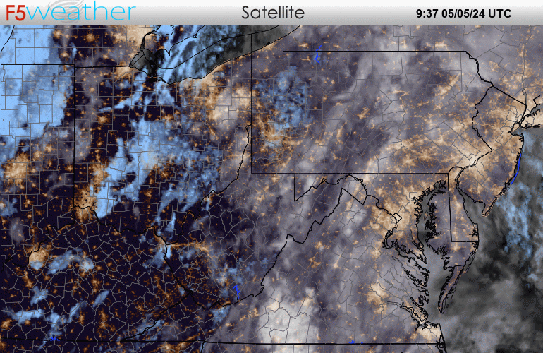 Current satellite over , Virginia